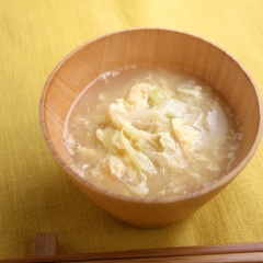 ねぎと卵のみそ汁