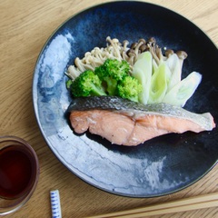 鮭と野菜のレンジ蒸し