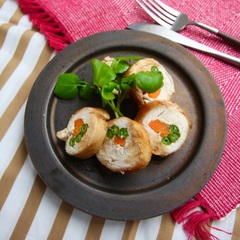 電子レンジでロールチキン