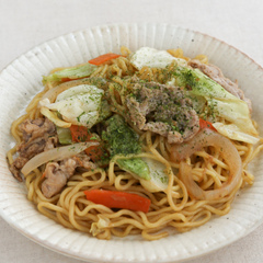 油を使わないソース焼きそば