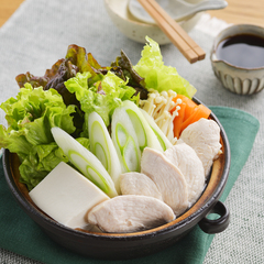 レタスたっぷり水炊き