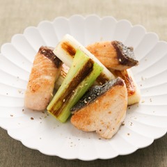 ぶりとねぎの山椒塩焼き