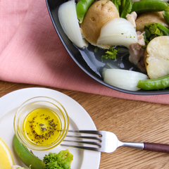 鶏肉と春野菜の蒸し鍋