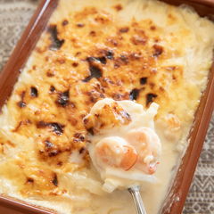 大根と海老のグラタン