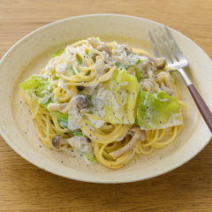 しらすと春キャベツの和風クリームパスタ