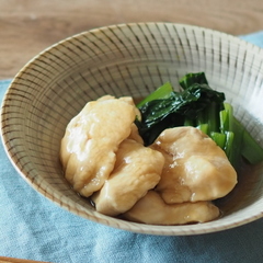 鶏肉と小松菜の治部煮