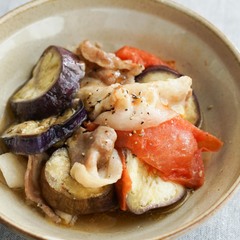 豚肉と野菜の簡単蒸し煮