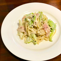 豆腐でなんちゃってカルボナーラ