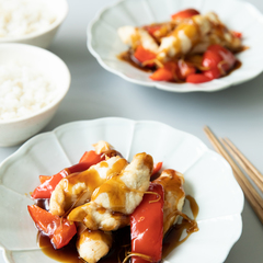 鶏ささ身の酢豚風