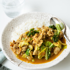 トマトとキャベツの和風カレーライス
