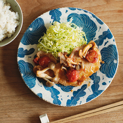 トマトとしめじのしょうが焼き