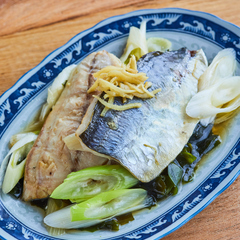 あじの香味蒸し