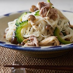 ゴーヤーチャンプルー風そうめん