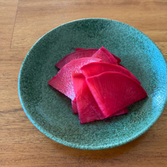 赤大根の酢漬け