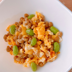 大豆製品の卵とじ