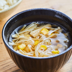 切り干し大根とコーンの中華スープ