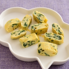 【離乳食・後期】ほうれん草の卵焼き