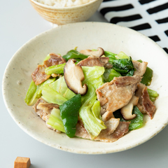 豚肉とキャベツの塩炒め