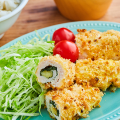 揚げない 青じそとチーズのチキンカツ