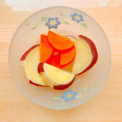 さつまいもとにんじんのみりんレモン煮