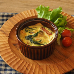 ほうれん草としめじのキッシュ