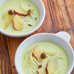 カレー風味のさつまいもスープ