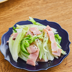 白菜とベーコンのレンジ蒸し