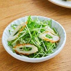 水菜とちくわのさっぱりあえ