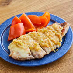 豚のねぎみそチーズ焼き