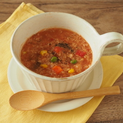 レンジで オートミールトマトリゾット