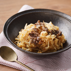 牛肉ともやしの炊き込みごはん