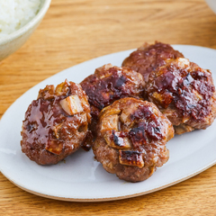 たっぷりごぼうの肉だんご焼き