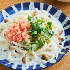 たらこの豆乳クリームうどん