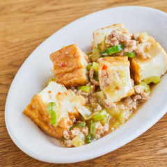 香味野菜が効いた 厚揚げの麻婆豆腐
