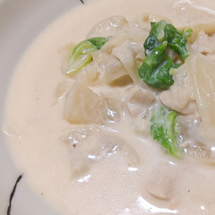 大根と鶏むね肉のクリーム煮