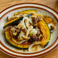 電子レンジでかぼちゃカレーチーズ