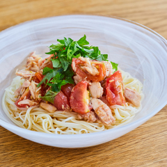 ツナとトマトのさっぱりそうめん