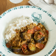 なすとひき肉のカレー