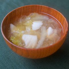 おなかに優しい たらと白菜のみぞれ汁