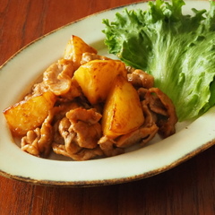 豚肉とじゃがいものバーベキューソース