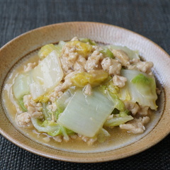 鶏ひき肉と白菜のとろとろ中華煮