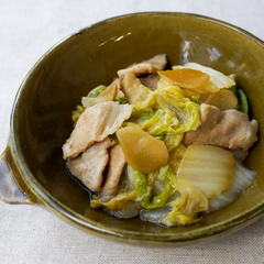 豚肉と白菜のしょうが煮