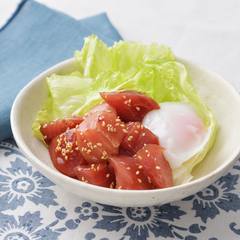 刺し身でユッケ風