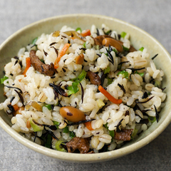 コンビニ食材で 即席ひじきごはん