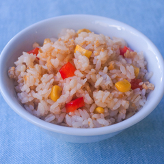 鶏ひき肉でナシゴレン風混ぜご飯
