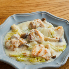 脂質控えめ 鶏肉と白菜のクリーム煮