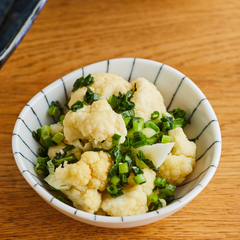 カリフラワーのねぎ塩あえ