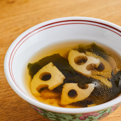 れんこんとわかめのスープ