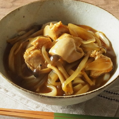 10分で完成 鶏肉のカレーうどん