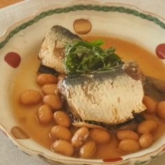 さっぱり食べられる ゆで大豆といわしのお酢煮